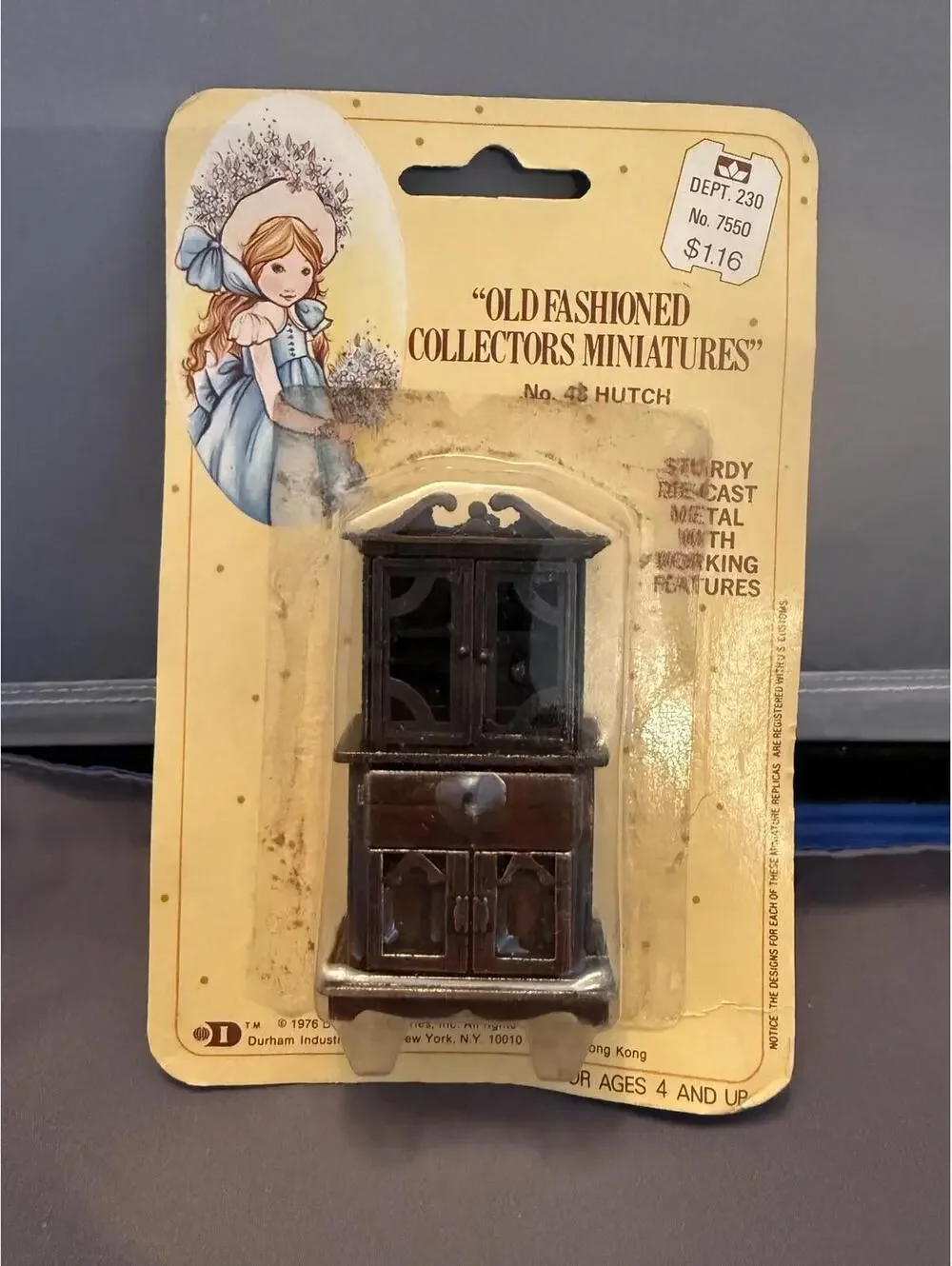Vintage Durham Holly Hobbie Mini NIP Diecast Hutch No. 48